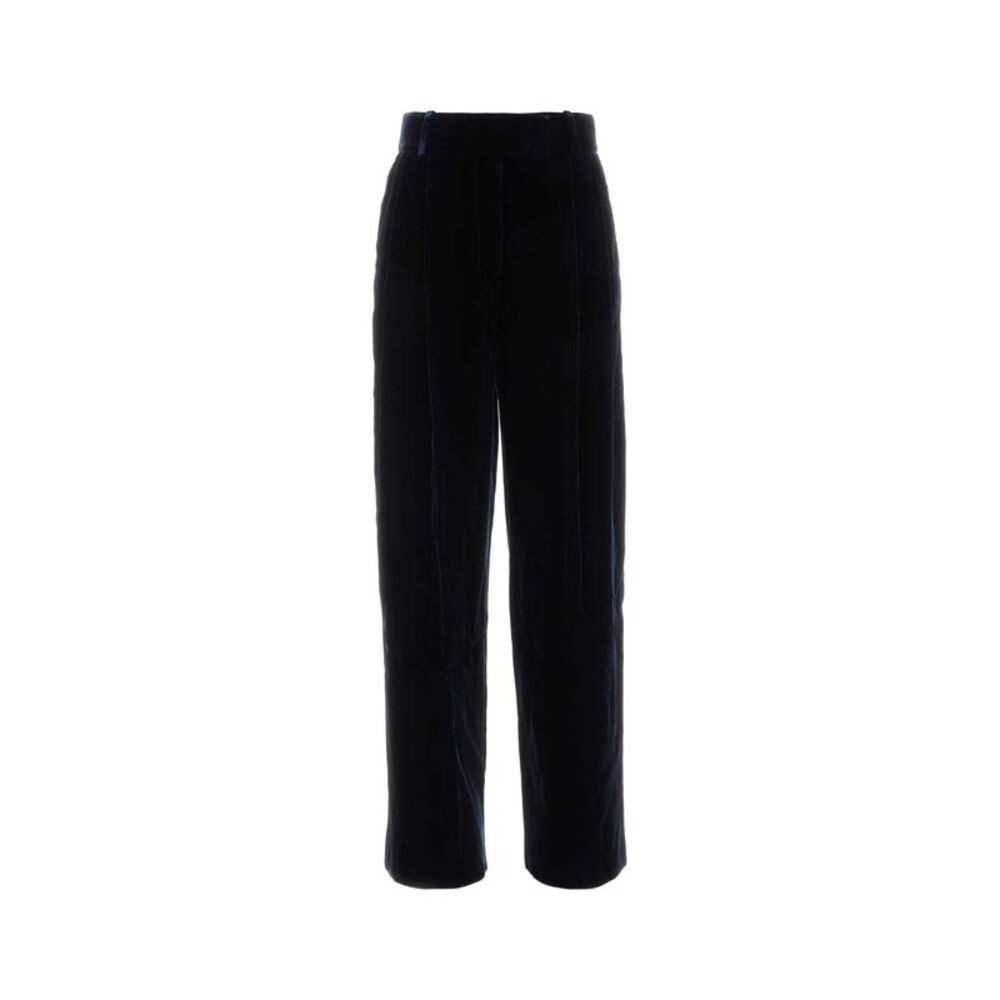Giorgio Armani Women Dark Blue Velvet Pant